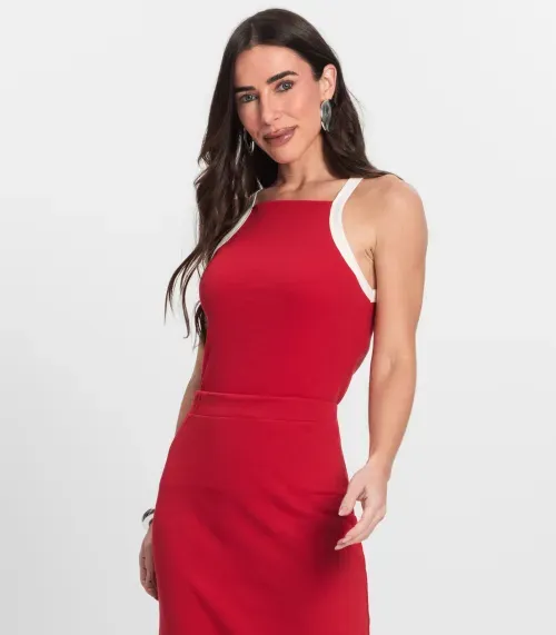 Regata Feminina em Ribana Endless Vermelho