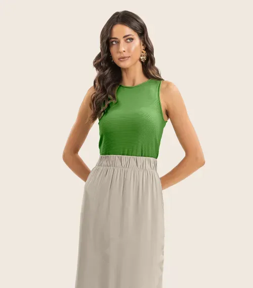 Regata Feminina em Poly Gorgurinho Endless Verde