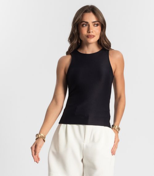 Regata Feminina em Poly Gorgurinho Endless Preto