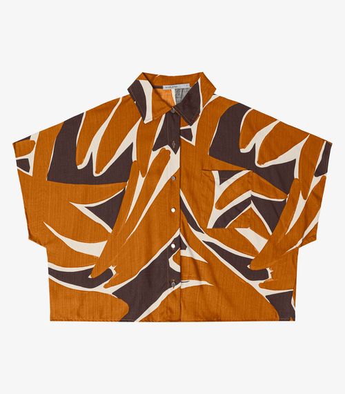 Camisa Feminina Estampada Endless Marrom