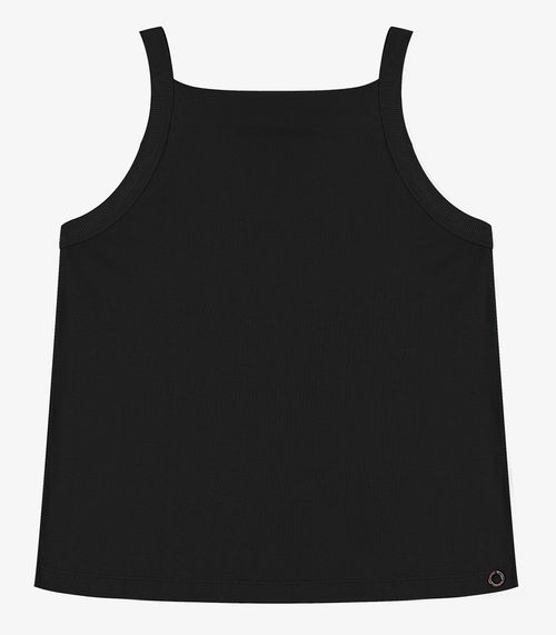 Regata Visco Tricot Feminina Endless Preto