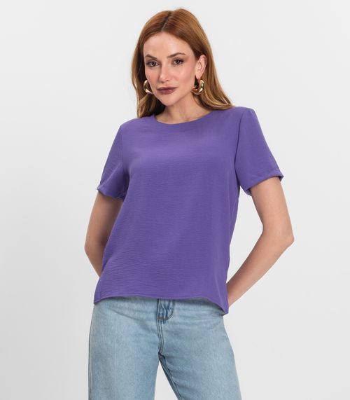 Blusa Feminina Manga Curta Endless Roxo