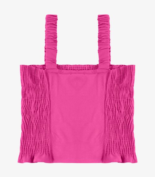 Regata Cropped Feminina Em Lastex Endless Rosa