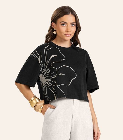 T- shirt Feminina Endless Preto