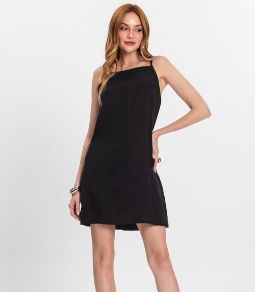 Vestido Feminino Decote Quadrado Endless Preto