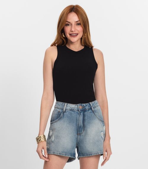 Regata Feminina em Ribana Endless Preto