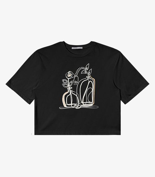 Camiseta T-shirt Feminina Endless Preto