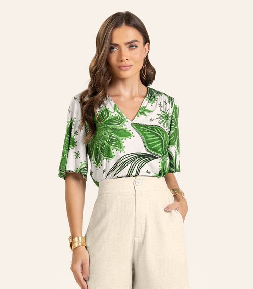 Blusa Feminina Endless em Viscotorcion Verde
