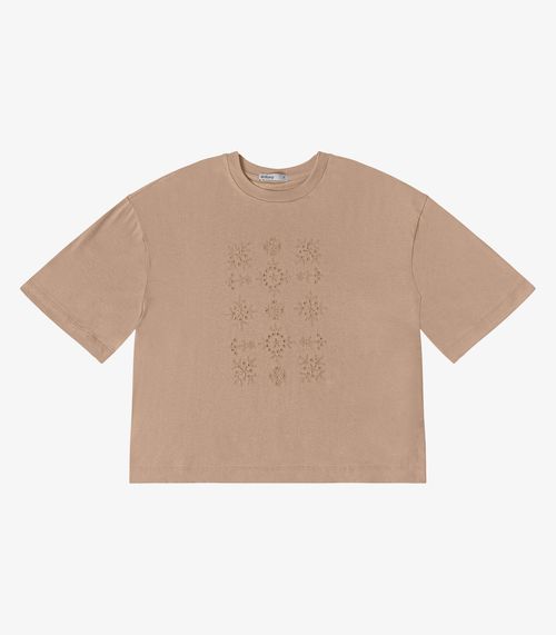 T- Shirt Feminina Meia Malha Endless Marrom