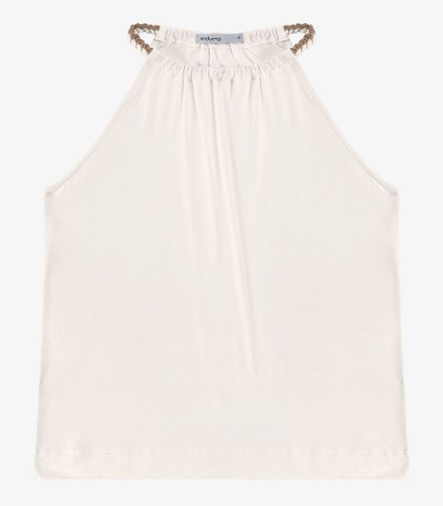 Blusa de Alça Feminina Endless Bege