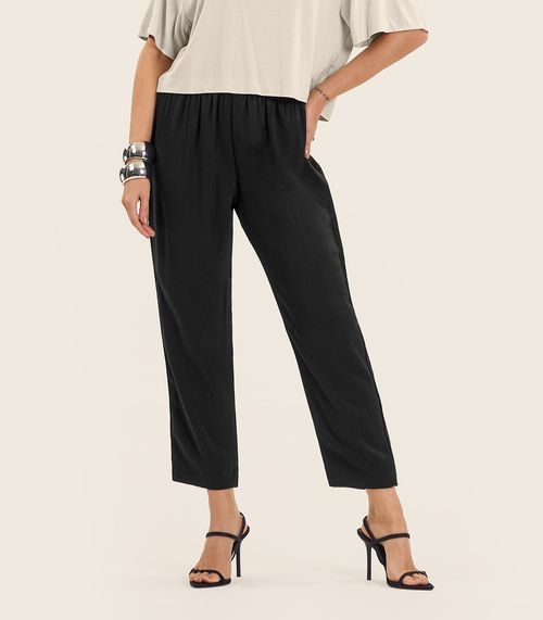 Calça Feminina Em Alfaiataria Endless Preto