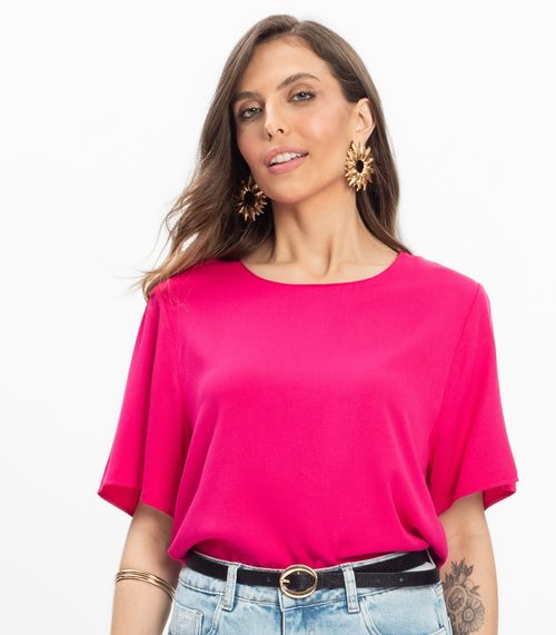 Blusa Viscose Double Feminina Endless Rosa