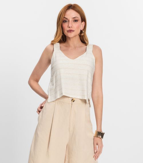 Regata Feminina Listrada Endless Bege