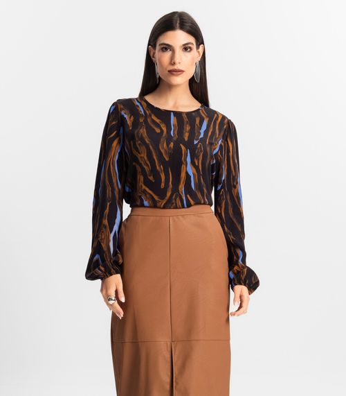 Blusa Feminina Manga Longa Endless Preto