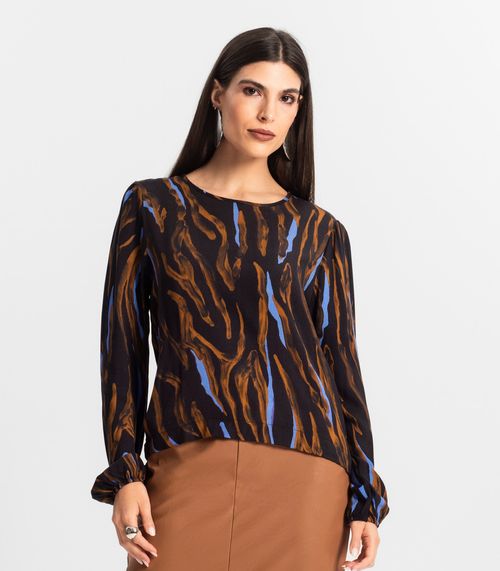 Blusa Feminina Manga Longa Endless Preto