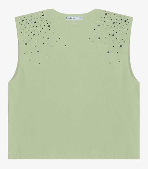 Regata Feminina em Viscose Endless Verde