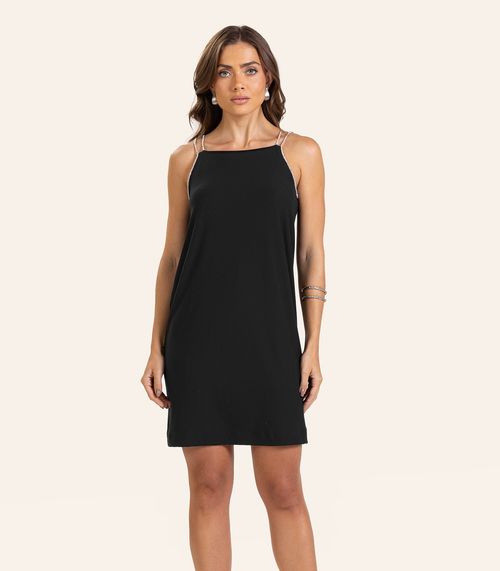 Vestido Viscose Feminino Curto Endless Preto