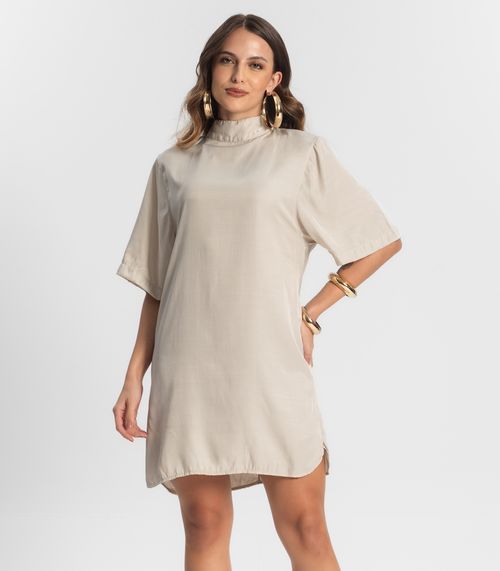 Vestido Curto Feminino Endless Bege