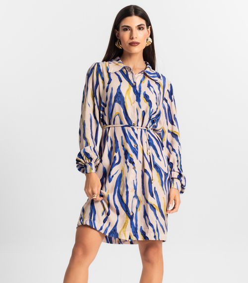 Vestido Feminino Chemise Endless Bege