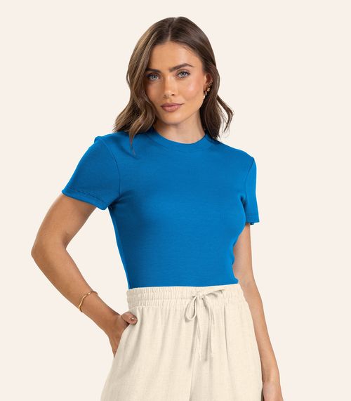 Blusa Feminina Em Ribana Endless Azul