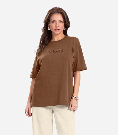 Camiseta Feminina Endless Marrom