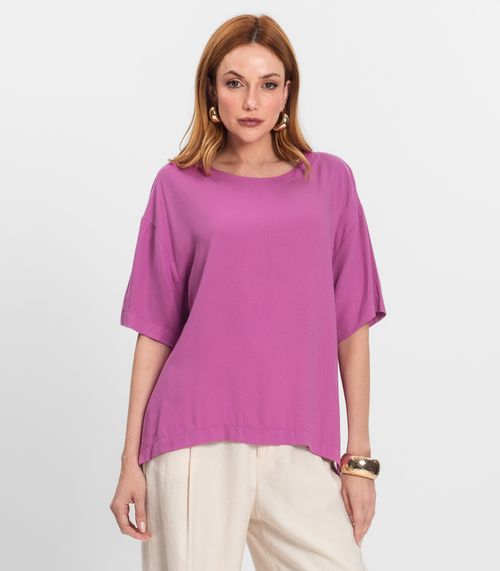 Blusa Feminina Manga Curta Endless Rosa