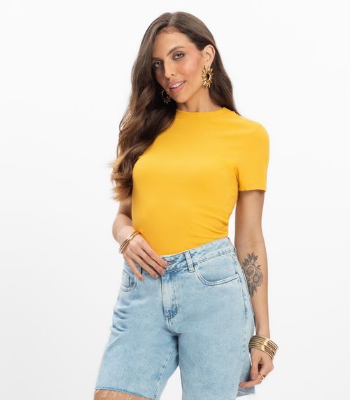 Blusa Feminina Em Ribana Endless Amarelo