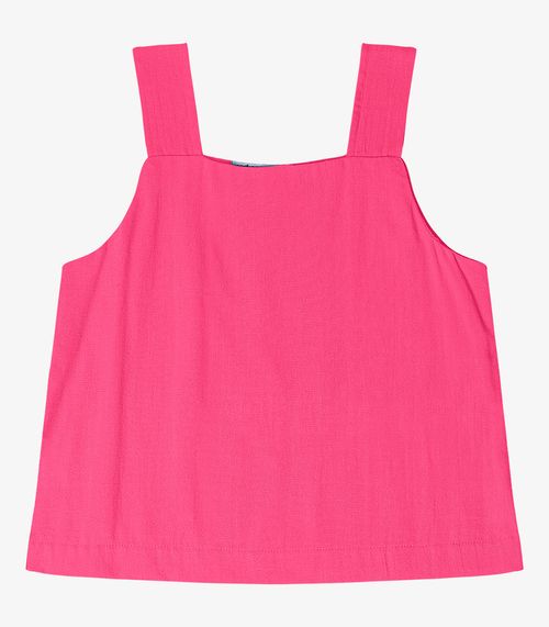 Regata Feminina Em Linho Endless Rosa