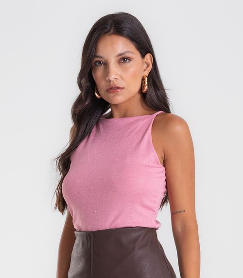 Blusa Feminina De Alça Shine Endless Rosa