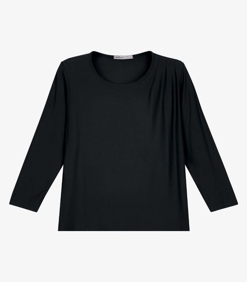 Blusa Feminina Manga 3/4 Endless Preto