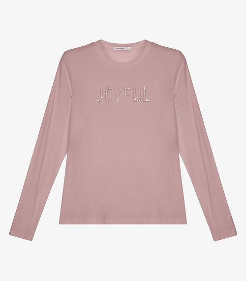 Blusa Feminina Manga Longa Viscose Endless Rosa