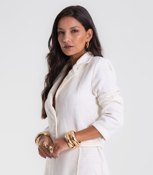 Casaco Feminino Tweed Polly Endless Bege