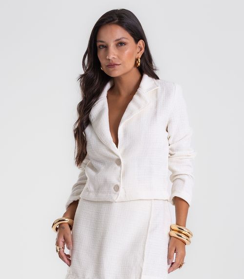 Casaco Feminino Tweed Polly Endless Bege