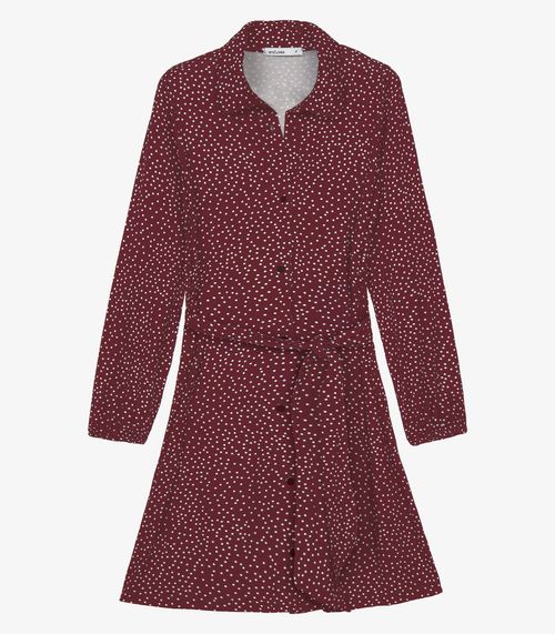 Vestido Feminino Manga Longa Bufante Endless Vermelho