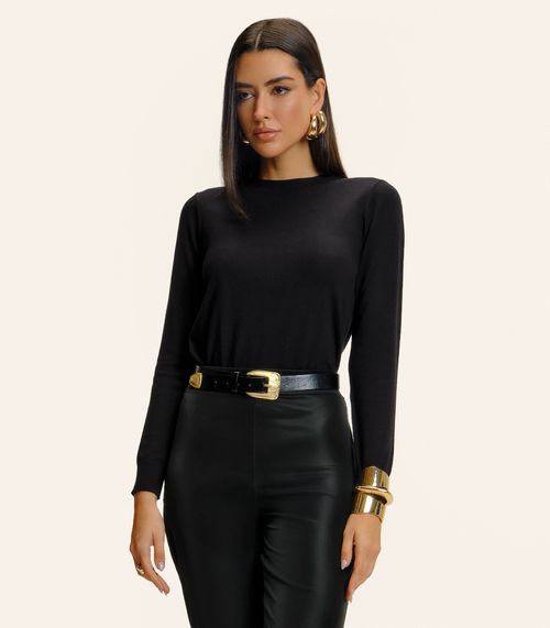 Suéter Feminino Tricot Endless Preto