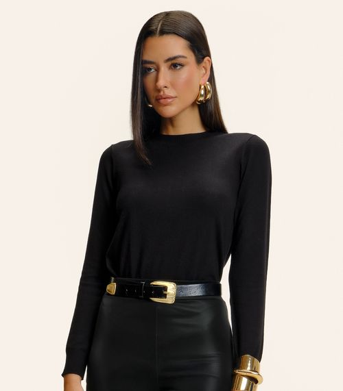 Suéter Feminino Tricot Endless Preto
