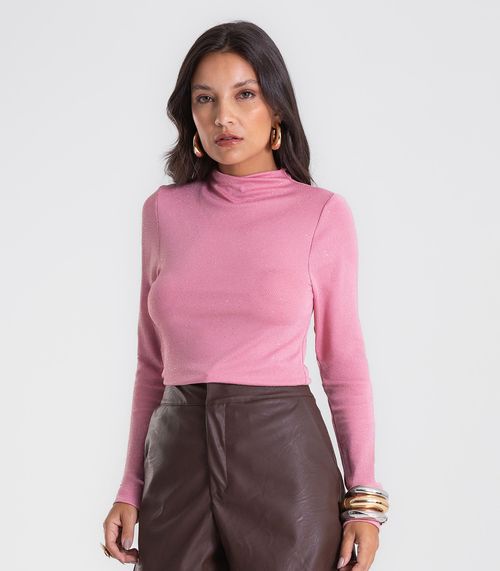 Blusa Feminina Manga Longa Shine Endless Rosa