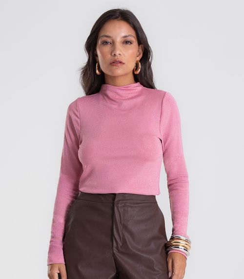 Blusa Feminina Manga Longa Shine Endless Rosa