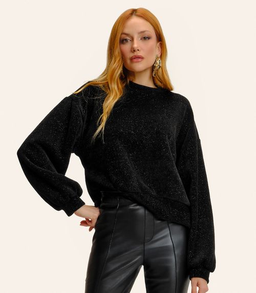 Blusão Feminino Tricot Endless Preto