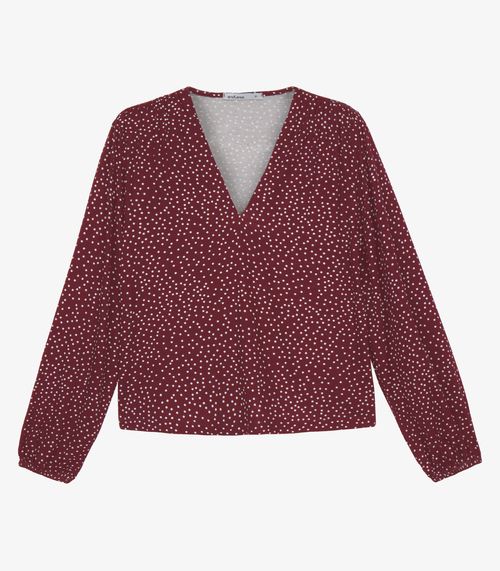 Blusa Feminina Manga Longa Bufante Endless Vermelho