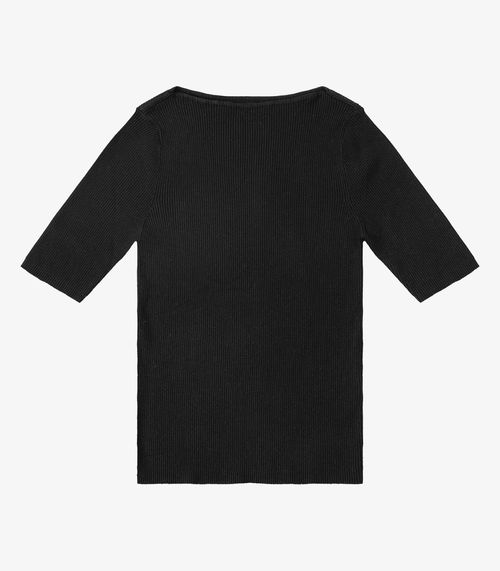 Blusa Feminina Tricot Decote Canoa Endless Preto