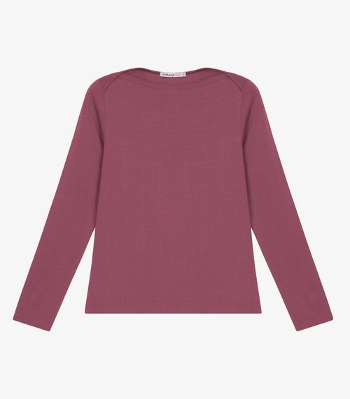 Blusa Feminina Manga Longa Decote Canoa Endless Vermelho