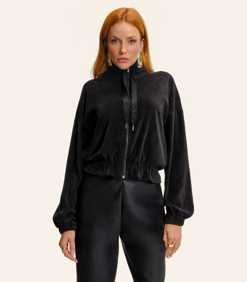 Jaqueta Endless Plush Feminina Preto