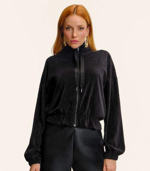 Jaqueta Endless Plush Feminina Preto