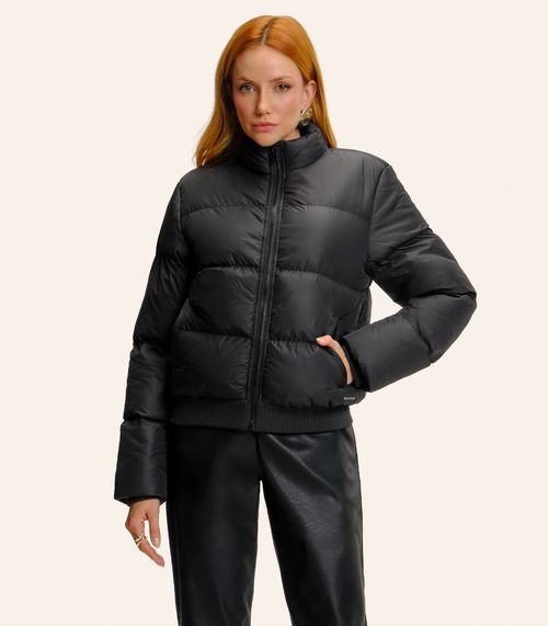 Jaqueta Feminina Puffer Microfibra Endless Preto