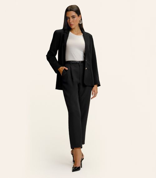 Calça Feminina Cenoura Alfaiataria  Endless Preto