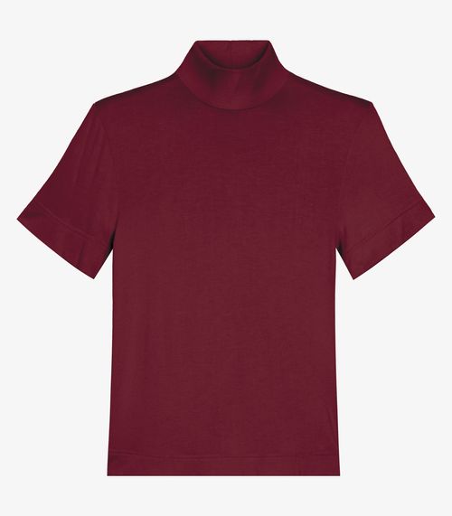 Blusa Feminina Gola Alta ViscoTrico Básica Endless Vermelho