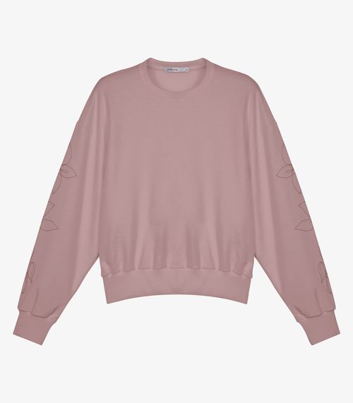 Blusão Feminino Moletom Felpado Endless Rosa