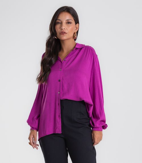 Camisa Feminina Viscose Manga Longa Endless Rosa