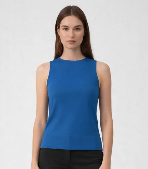 Regata Feminina Decote Nas Costas Infinita Cor Azul